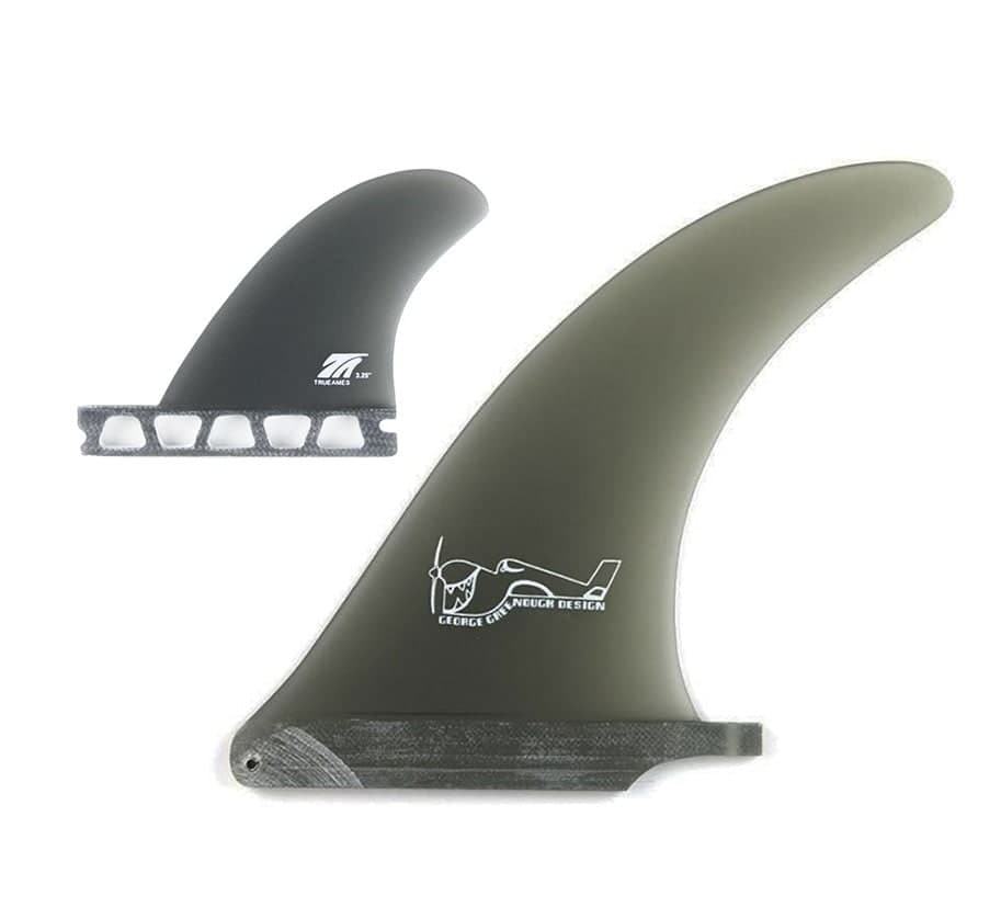 True Ames Greenough 4-A: 2+1 Combo - Futures Compatible (smoke / 7.5 / 3.25) fin