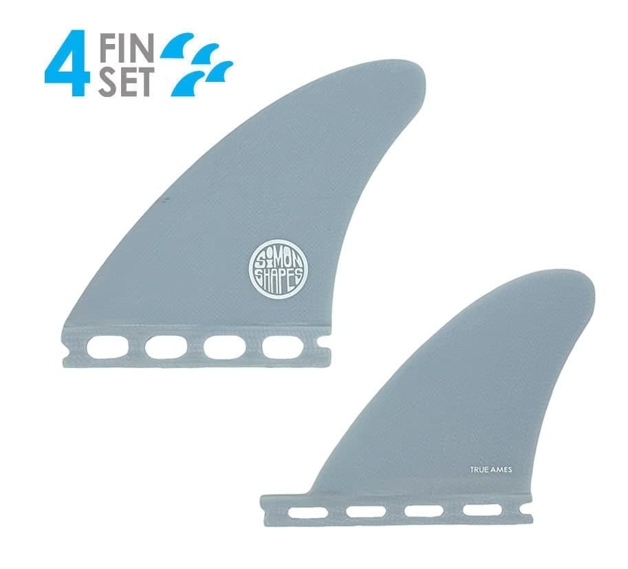 True Ames John Simon Quad Type I - Futures Compatible (Solid Fiberglass) (smoke) photo 2