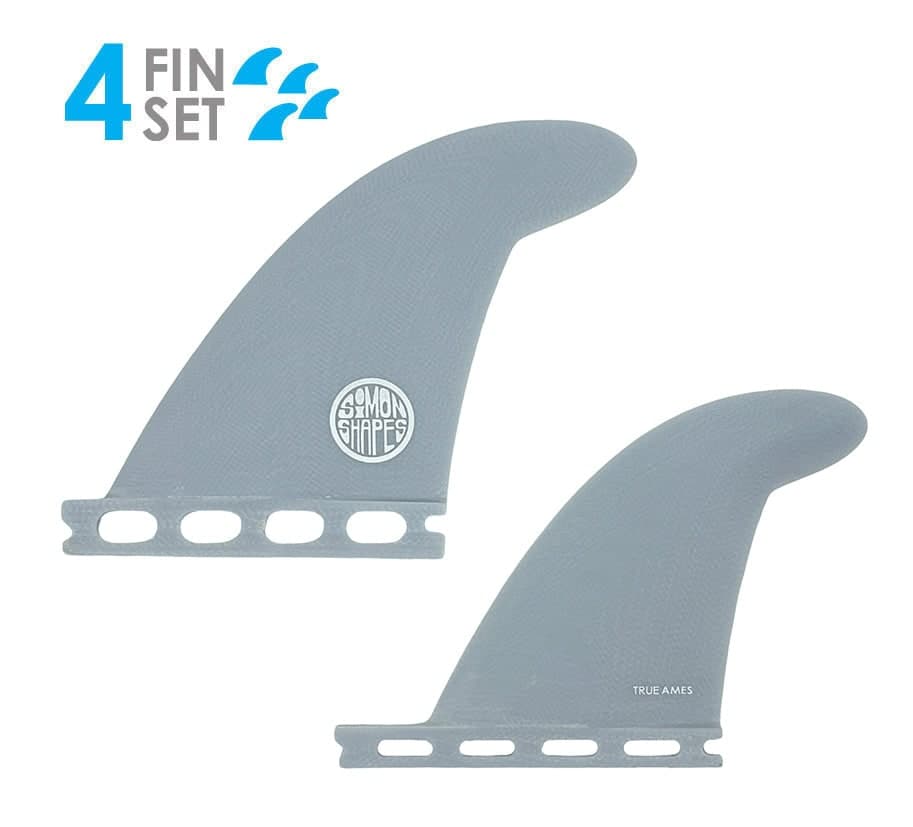 True Ames John Simon Quad Type II - Futures Compatible (Solid Fiberglass) (light blue)