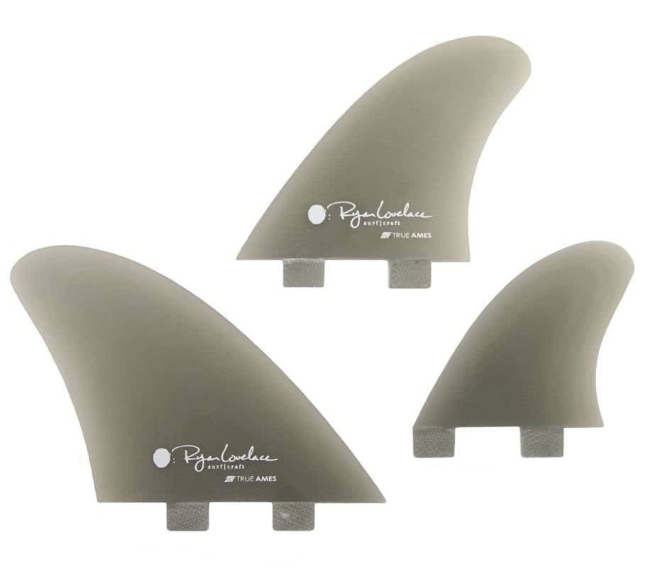 True Ames Lovelace Asymmetrical Goofy - FCS Compatible (Solid Fiberglass) (smoke)