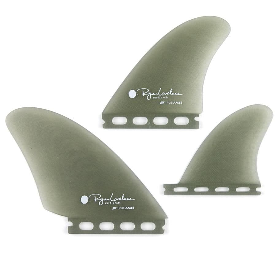 True Ames Lovelace Asymmetrical Goofy - Futures Compatible (Solid Fiberglass) (kelp) photo 2
