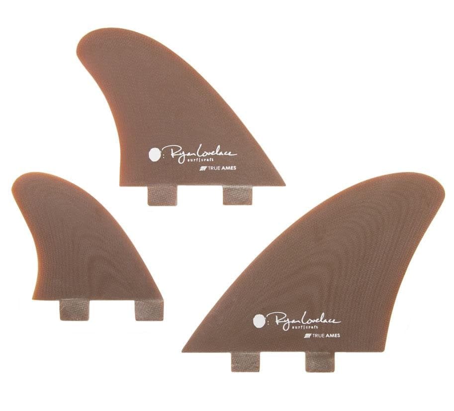 True Ames Lovelace Asymmetrical Regular - FCS Compatible (Solid Fiberglass) (kelp) fin