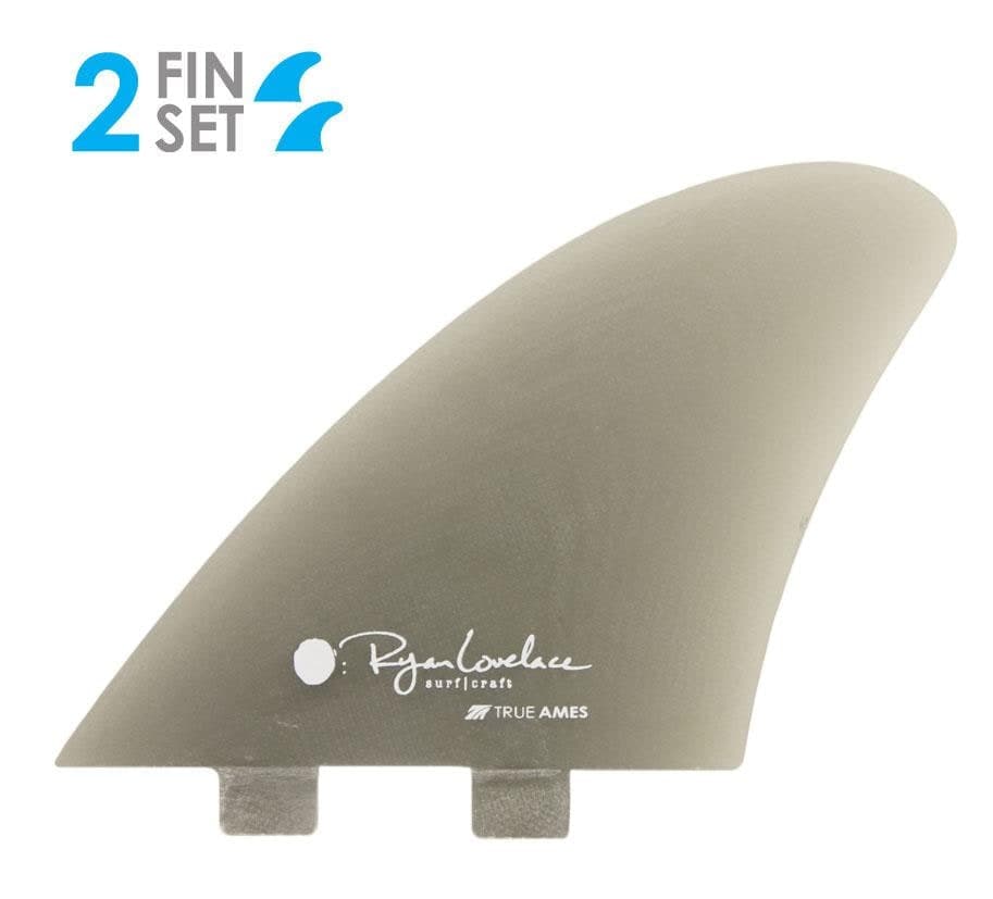 True Ames Lovelace Piggyback Keel - FCS Compatible (Solid Fiberglass) (smoke)