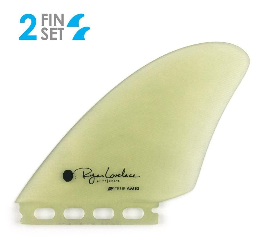 True Ames Lovelace Piggyback Keel - Futures Compatible (Solid Fiberglass) (clear) fin