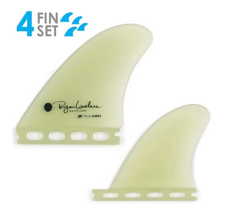 True Ames Lovelace Piggyback Quad - Futures Compatible (Solid Fiberglass) (smoke) photo 2