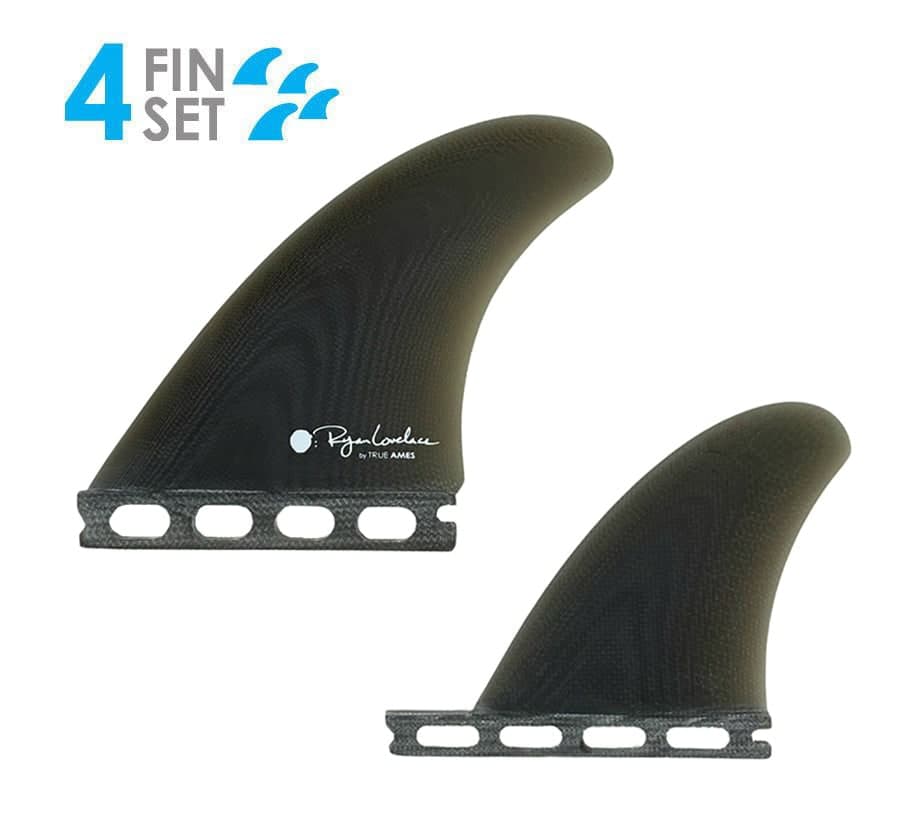 True Ames Lovelace Quad - Futures Compatible (Solid Fiberglass) (smoke)