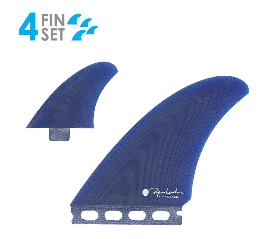 True Ames Lovelace Twinzer - FCS / Futures Compatible (Solid Fiberglass) (royal blue / 0° / 6°) fin