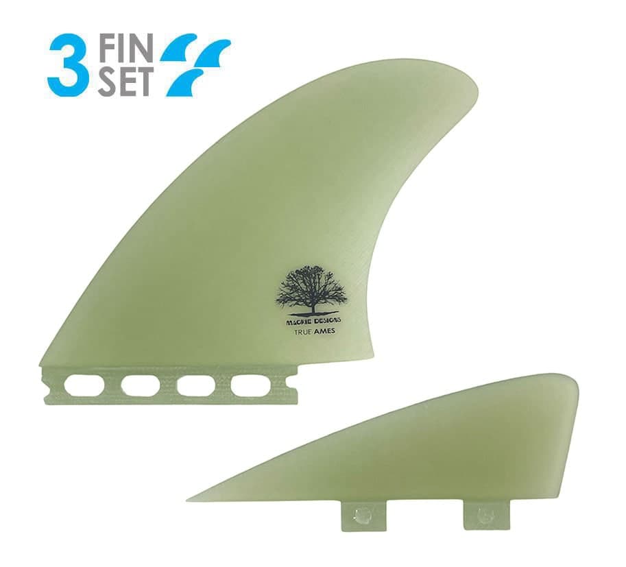 True Ames Mackie Big Twin + Trailer - Futures / FCS Compatible (Solid Fiberglass) (Clear)