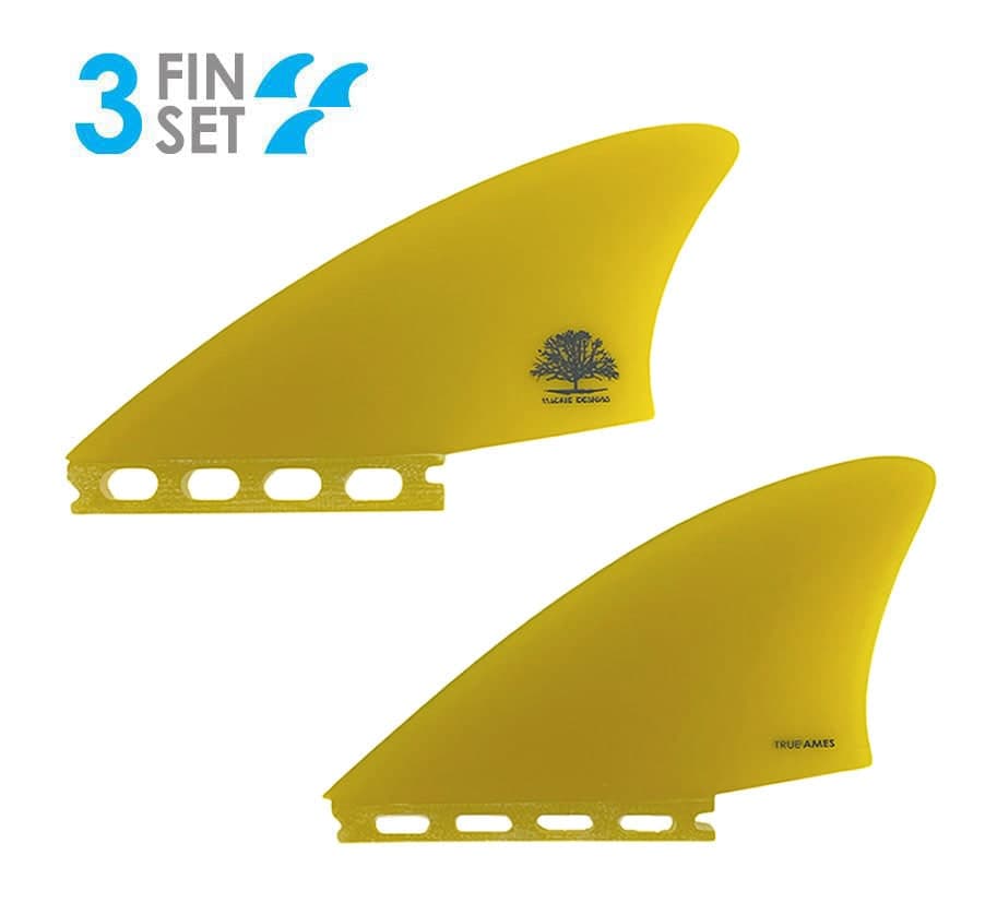True Ames Mackie Mini Keel Thruster - Futures Compatible (Solid Fiberglass) (yellow)