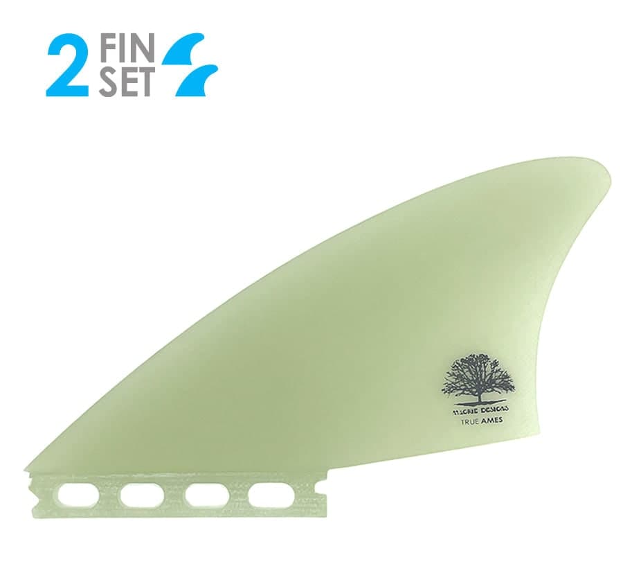 True Ames Mackie Sidecut Fish Keel - Futures Compatible (Solid Fiberglass) (clear) fin