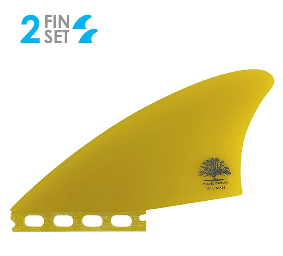 True Ames Mackie Sidecut Fish Keel - Futures Compatible (Solid Fiberglass) (yellow)