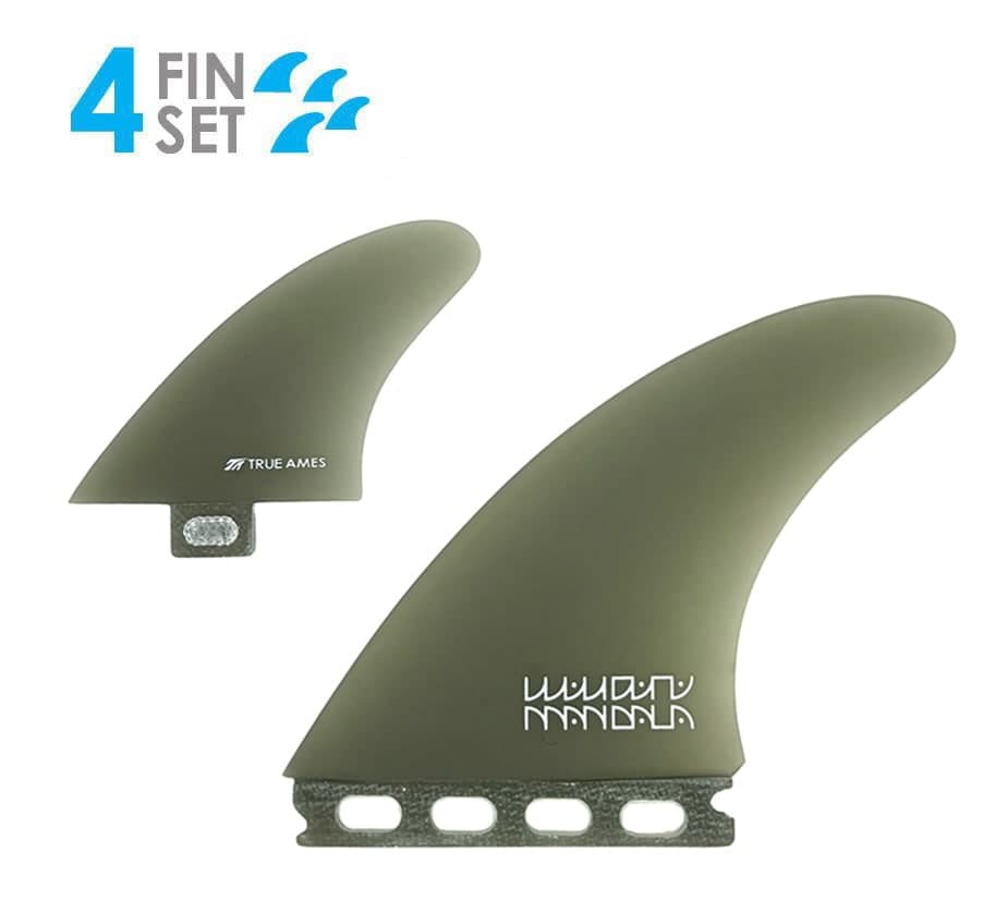 True Ames Mandala Twinzer - FCS / Futures Compatible (Solid Fiberglass) (dark green / 9° / 6.5°) photo 2