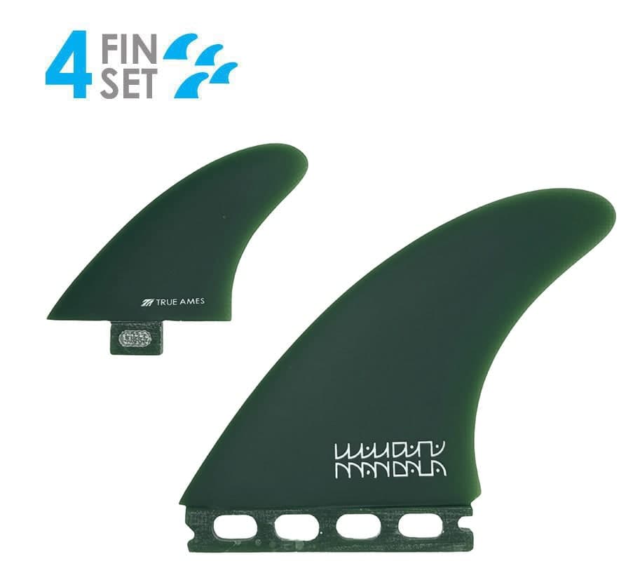 True Ames Mandala Twinzer - FCS / Futures Compatible (Solid Fiberglass) (smoke / 9° / 6.5°)