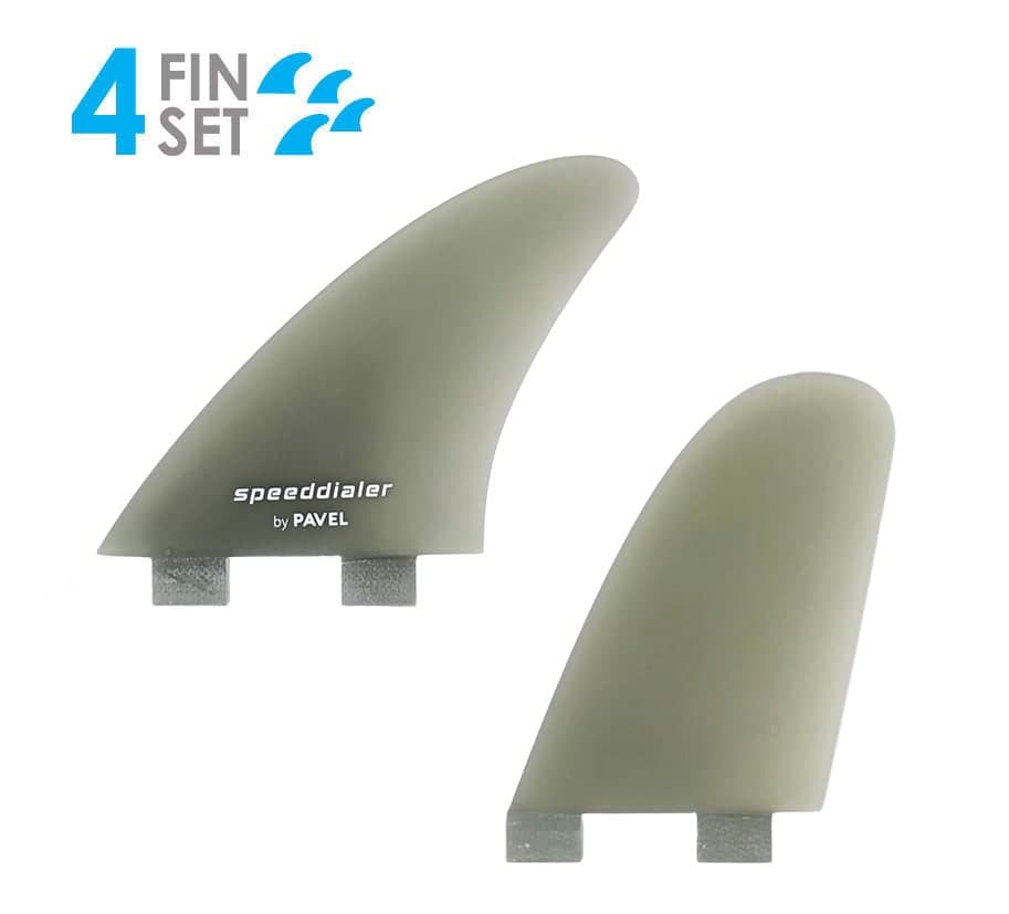 True Ames Pavel Speed Dialer Quad - FCS Compatible (Solid Fiberglass) (smoke)