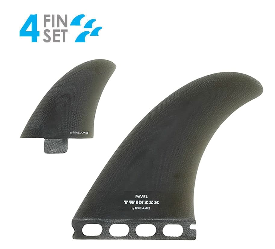 True Ames Pavel Twinzer - FCS / Futures Compatible (Solid Fiberglass) (smoke / 4° / 6.5°) fin