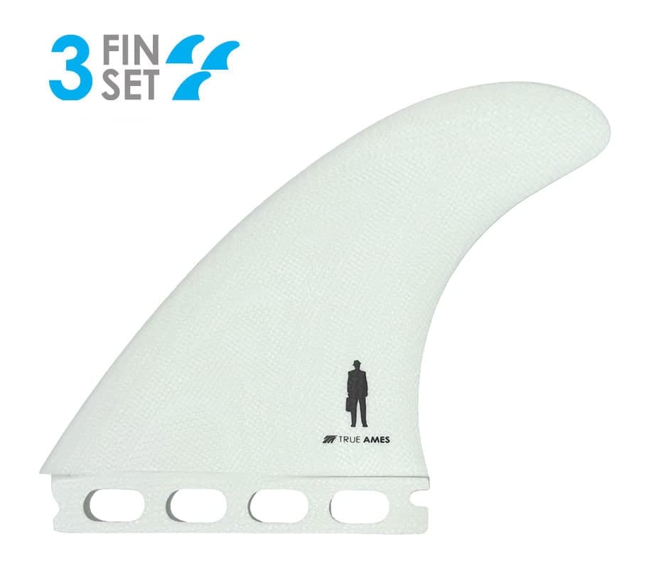 True Ames Proctor Power Broker Large - Futures Compatible (Solid Fiberglass) (white) fin