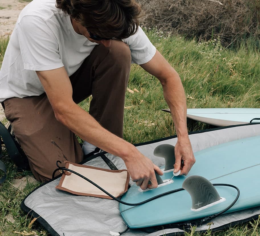 True Ames Ryan Burch Asymmetrical Goofy - Futures Compatible (Solid Fiberglass) (smoke) photo 3