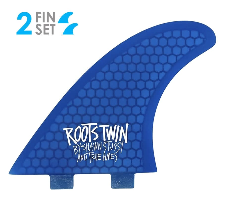 True Ames Stüssy Roots Twin - FCS Compatible (Hexcore) (blue hexcore) fin
