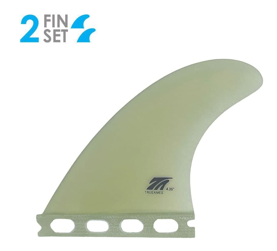 True Ames Side Bite 4.35 - Futures Compatible (Solid Fiberglass) (4.35 / clear) fin