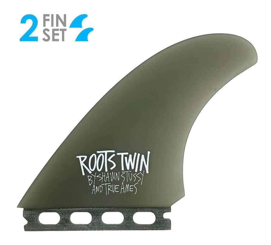 True Ames Stüssy Roots Twin - Futures Compatible (Solid Fiberglass) (smoke)