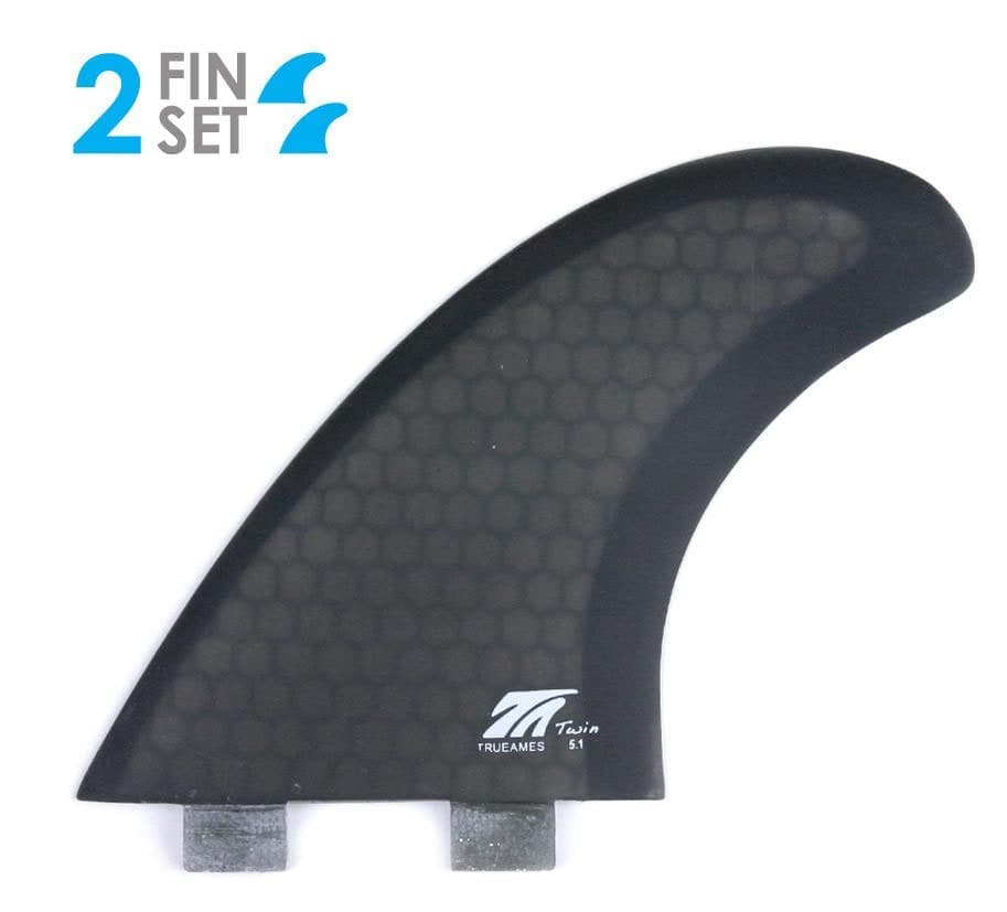 True Ames TA Twin 5.1 - FCS Compatible (Hexcore) (smoke hexcore) fin