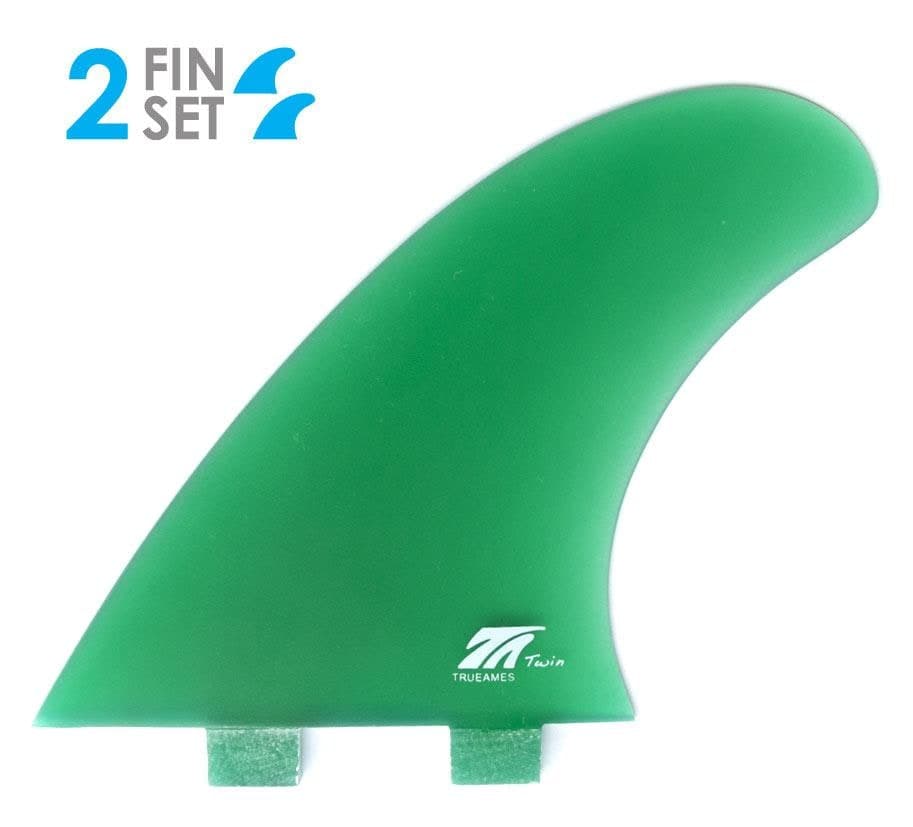 True Ames TA Twin - FCS Compatible (Solid Fiberglass) (green)