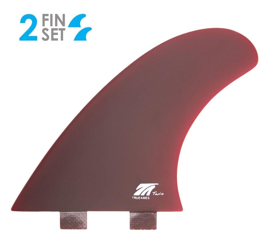 True Ames TA Twin - FCS Compatible (Solid Fiberglass) (red)