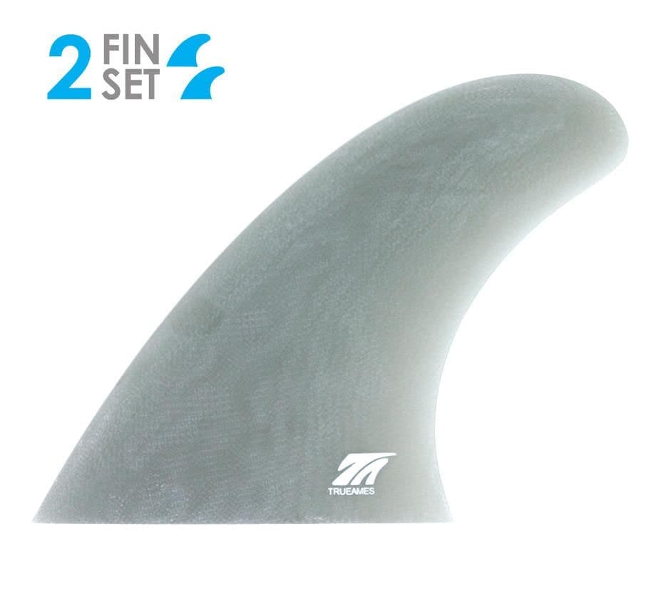 True Ames TA Twin - Glass On (Solid Fiberglass) (smoke) fin