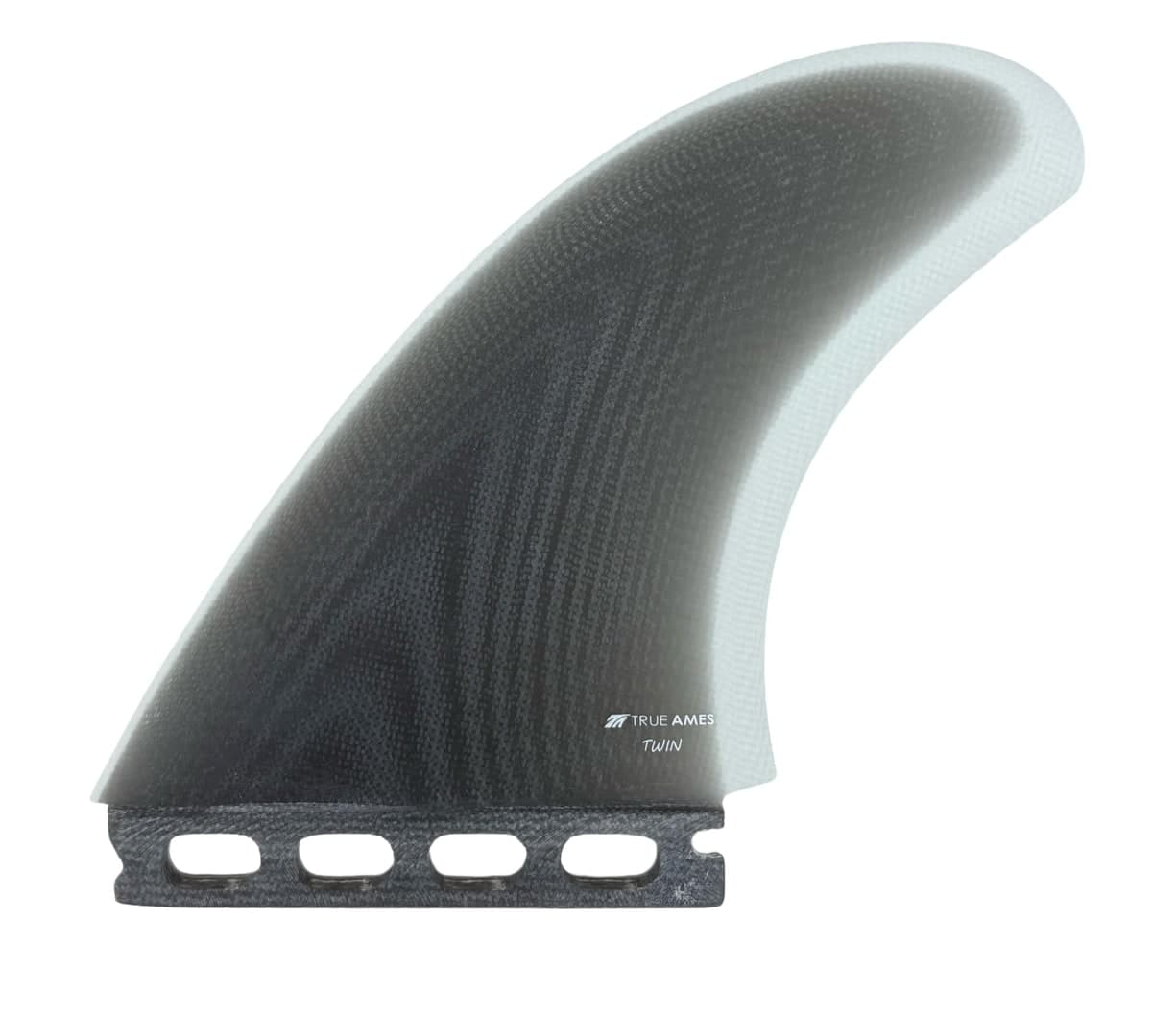 True Ames TA Twin - Futures Compatible (Solid Fiberglass) (smoke clear) fin