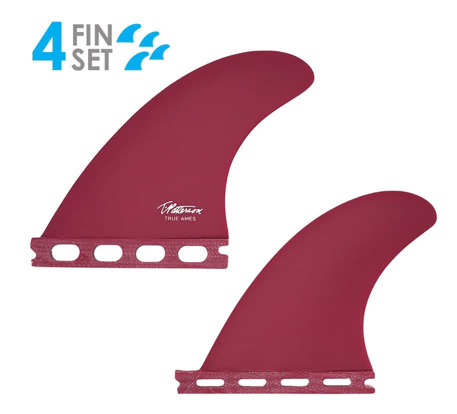 True Ames Timmy Patterson Quad - Futures Compatible (Solid Fiberglass) (fuchsia) fin