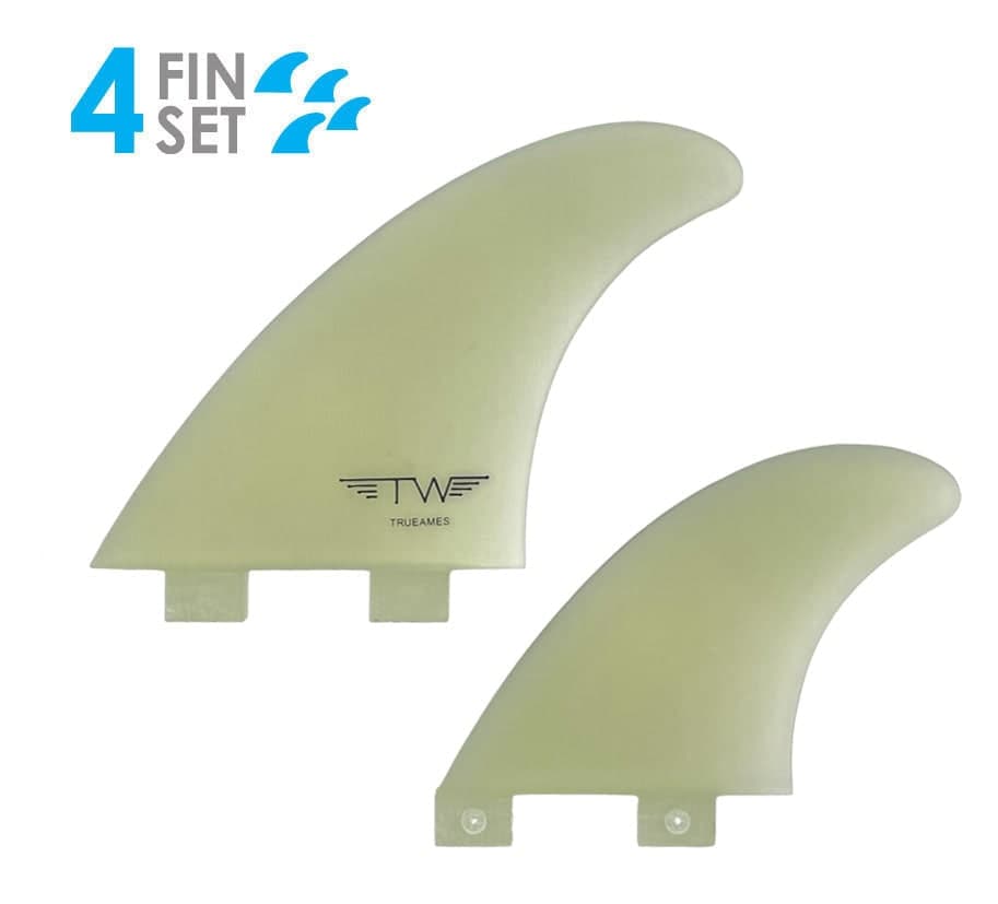 True Ames Tyler Warren Quad - FCS Compatible (Solid Fiberglass) (clear)