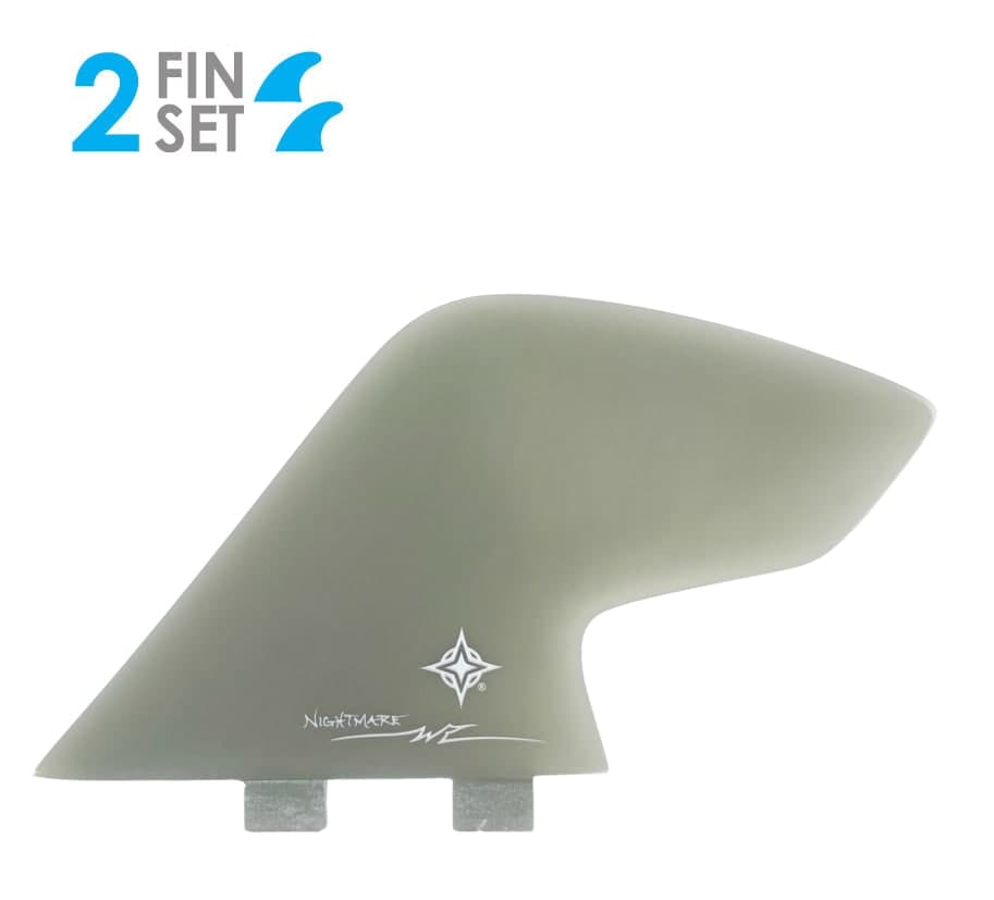 True Ames Wayne Rich Nightmare Keels - FCS Compatible (Solid Fiberglass) (smoke) fin