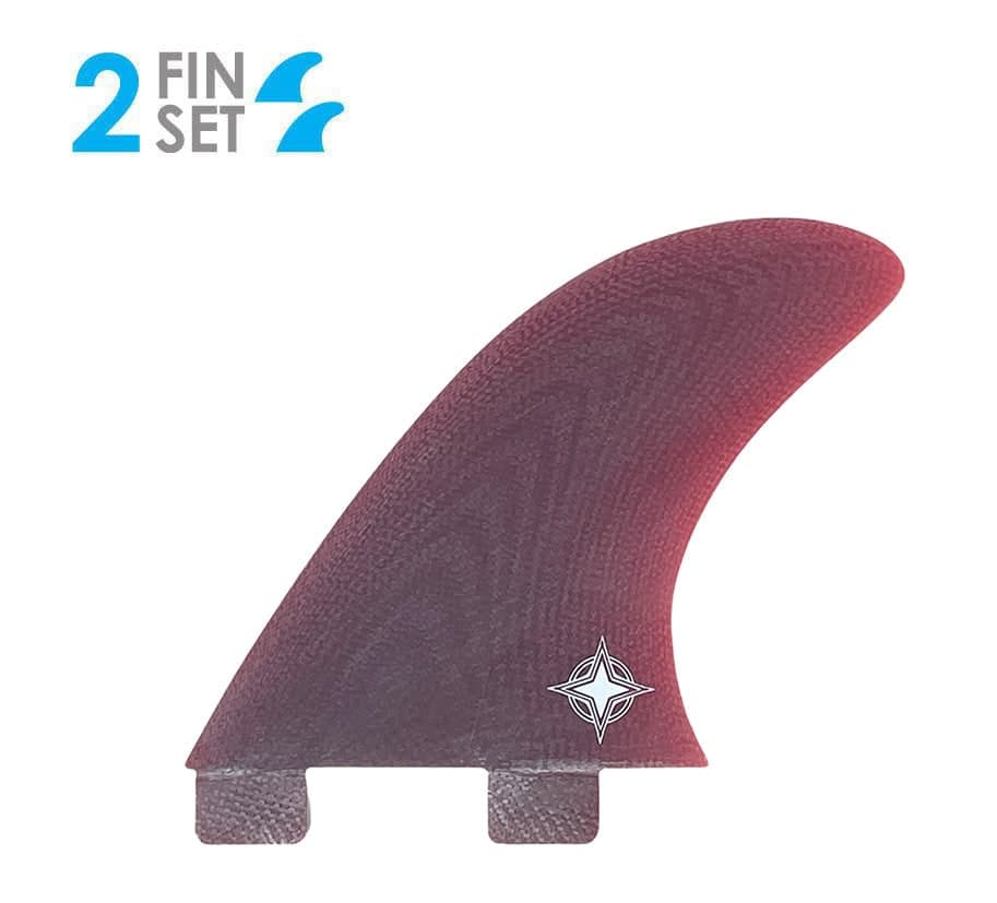 True Ames Wayne Rich Side Bites 4.0" - FCS Compatible (Solid Fiberglass) (red)