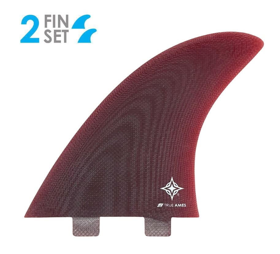 True Ames Wayne Rich Twins - FCS Compatible (Solid Fiberglass) (red)