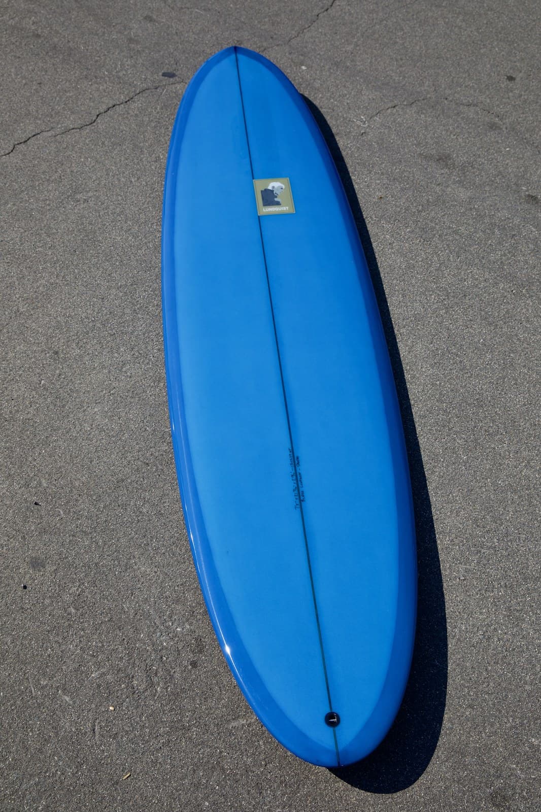 7'4" Spectre in the Lundquist Surfboards shop