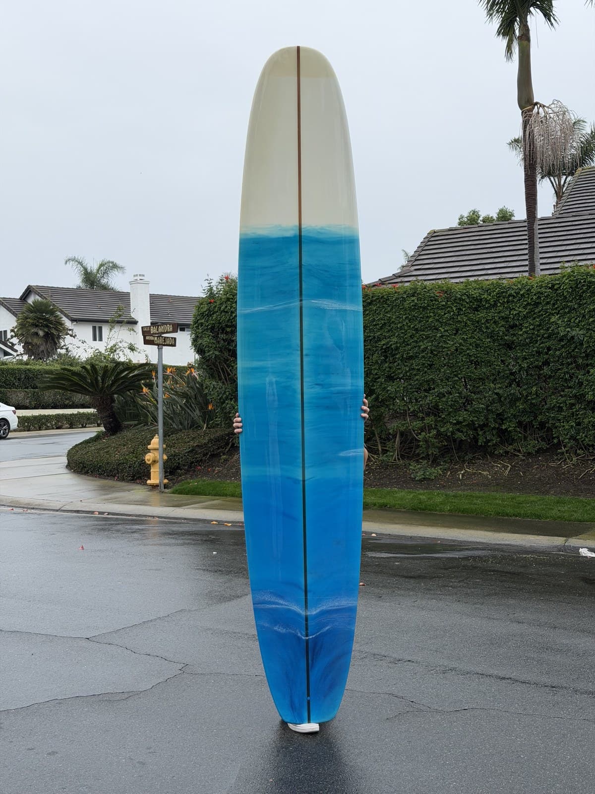 10'2" Fantasma in the Lundquist Surfboards shop