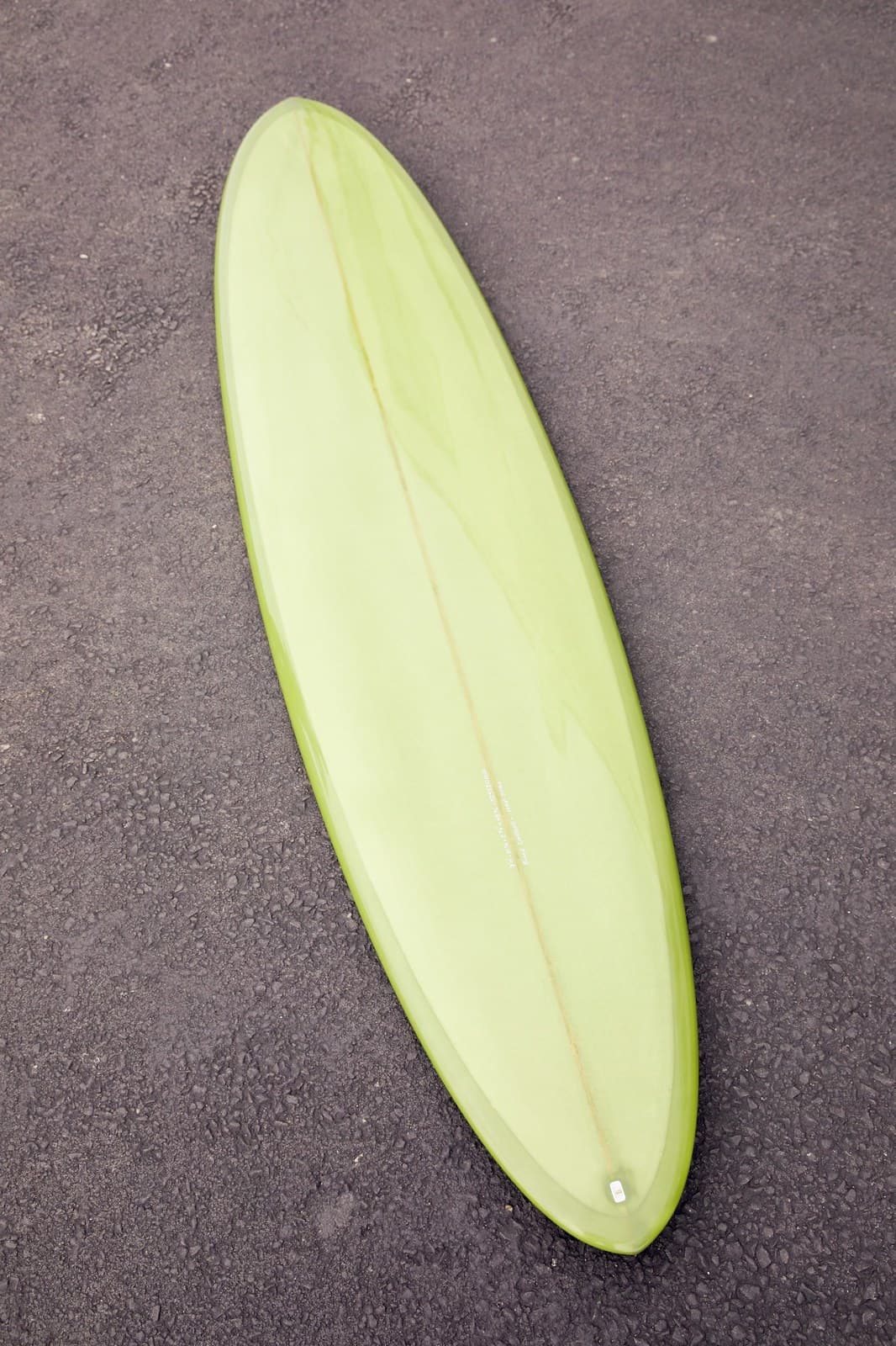 7'4" Whip-Stitch in the Lundquist Surfboards shop