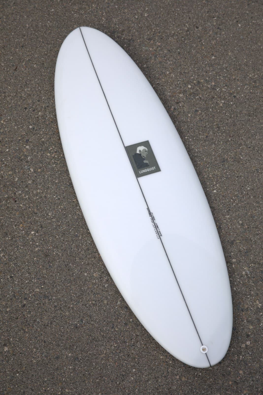 5'1" Apparition in the Lundquist Surfboards shop