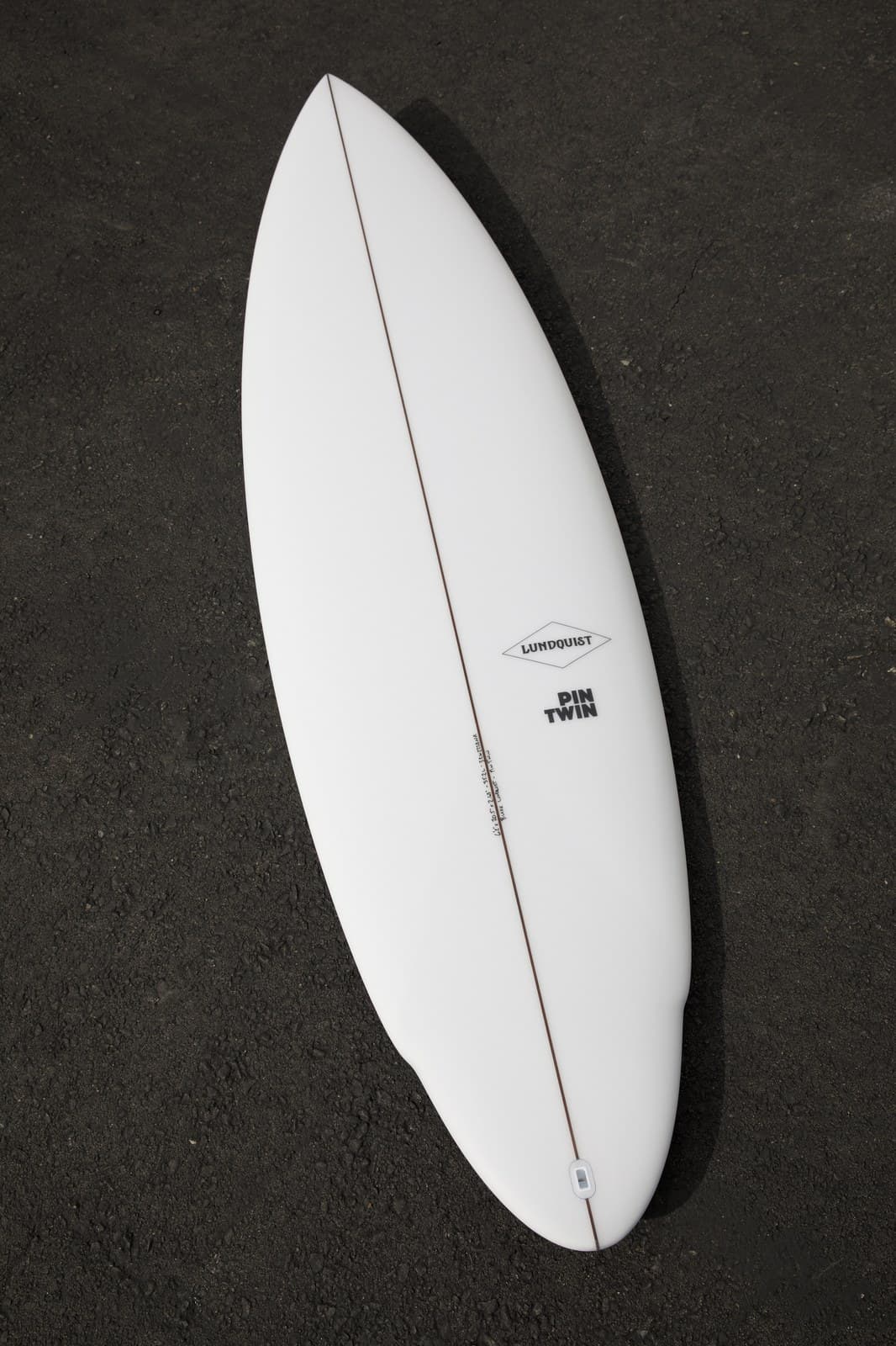 6'2" Pin Twin in the Lundquist Surfboards shop