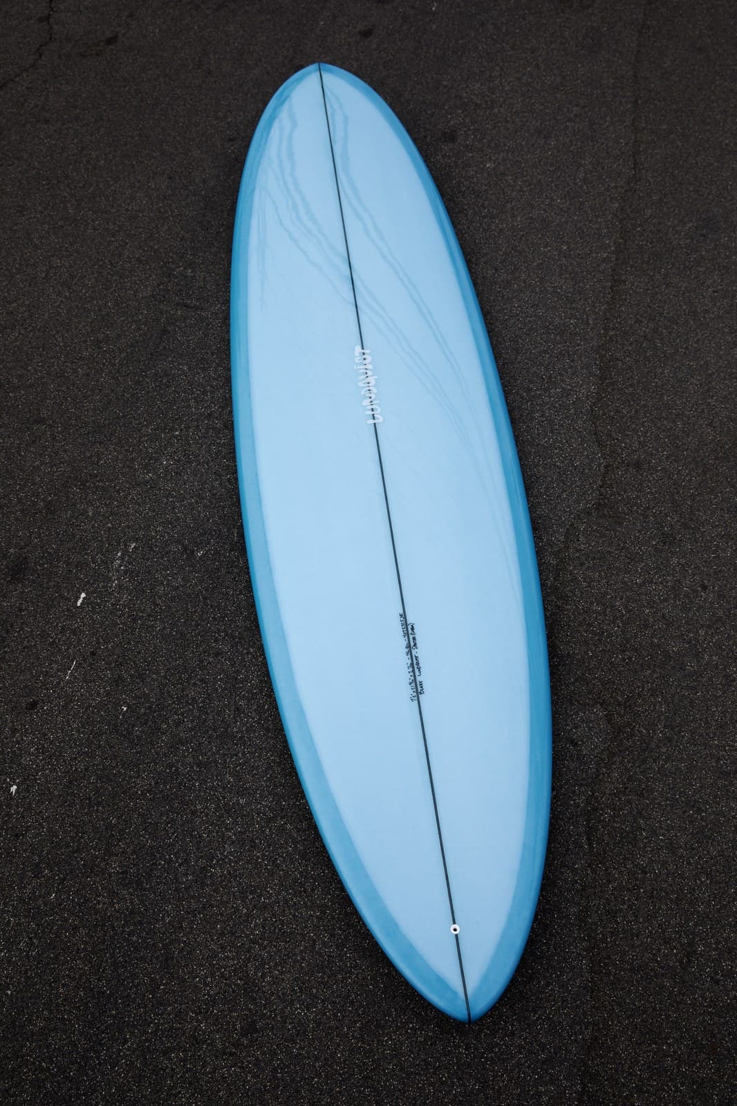 7'2" Spectre in the Lundquist Surfboards shop