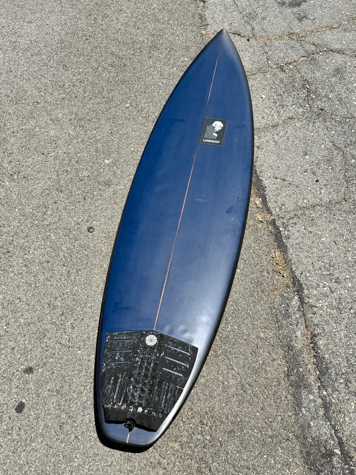 6'2" Innuendo in the Lundquist Surfboards shop