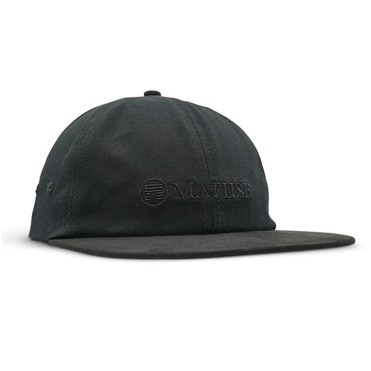 MATUSE SIX PANEL (BLACK) HAT W/ FELT RIM