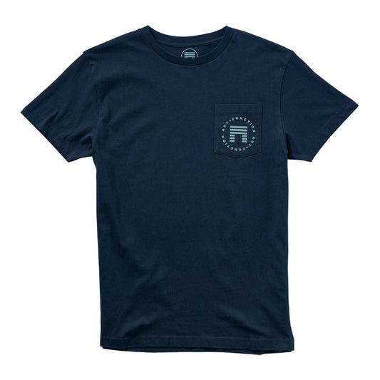 MATUSE, INC. POCKET TEE - NAVY / GEO BLUE