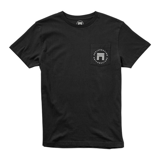 MATUSE, INC. POCKET TEE - BLACK / OFF WHITE